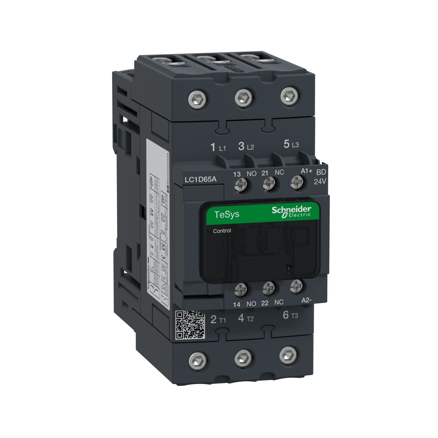 Schneider Electric LC1D65ABD Tesys D Kontaktör 3P 65A Ac3 24Vdc