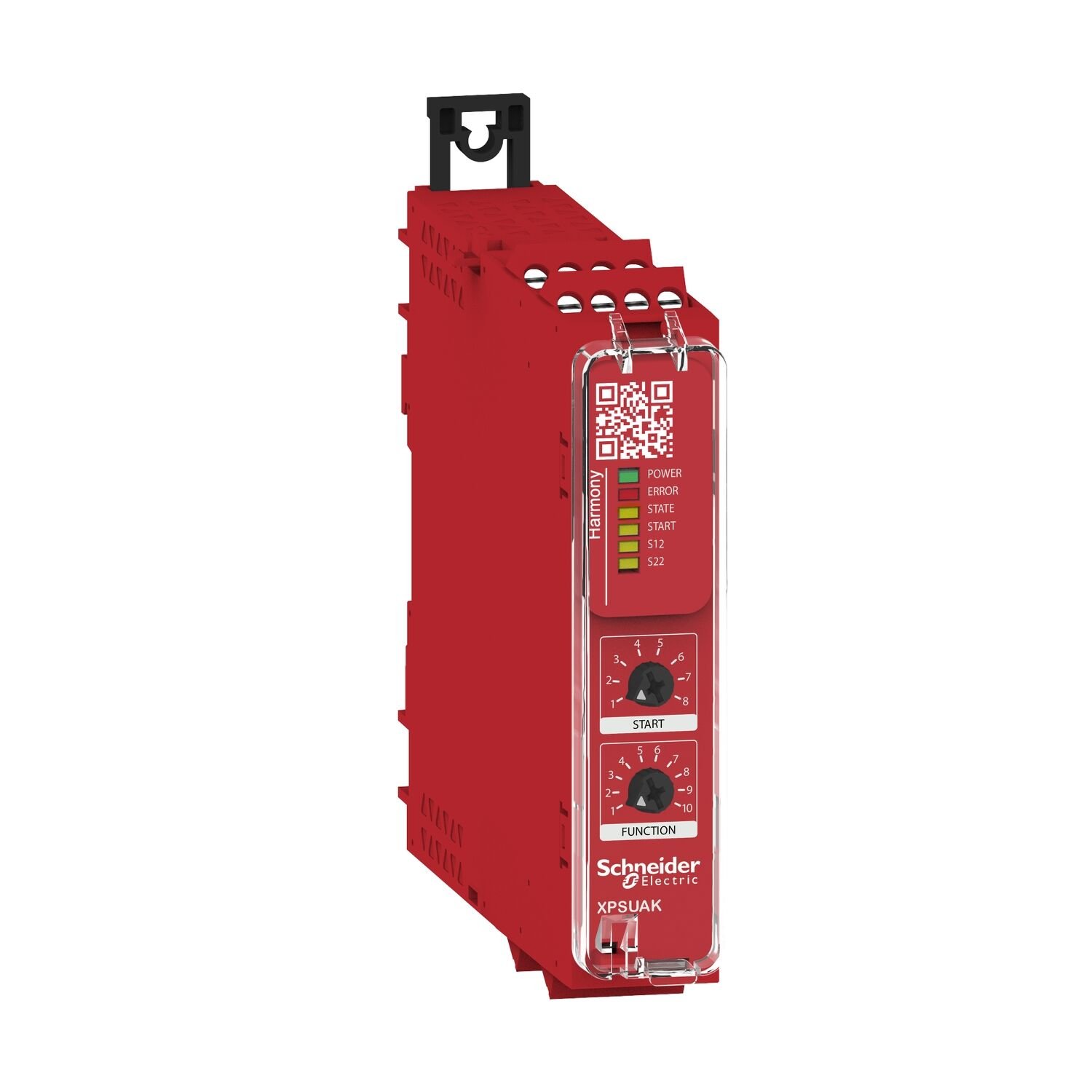 Schneider Electric XPSUAK12AP Güvenlik Modülü, Harmony Güvenlik Otomasyonu, Cat.4, Xpsuaf + Pnp/Npn, Güvenlik Matı, 24V Ac/Dc, Vidalı