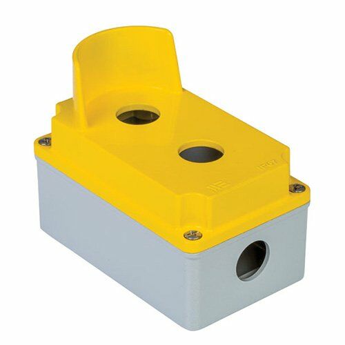 Mete Enerji 402615-80X130X60 İkili Korumalı Alüminyum Buton Kutusu