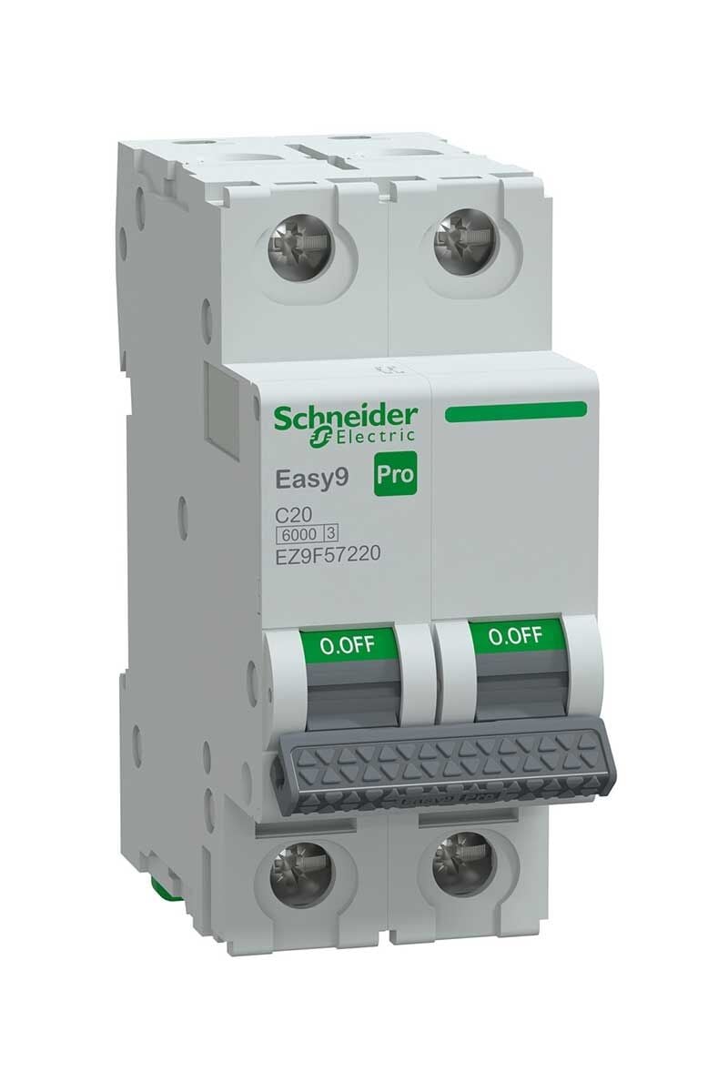 Schneider Electric EZ9F57220 Pro Sigorta 2P C Eğrisi 20A 6 kA