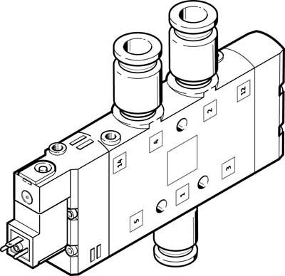 Festo 163182 CPE24-M1H-5L-QS-12 Selenoid valf