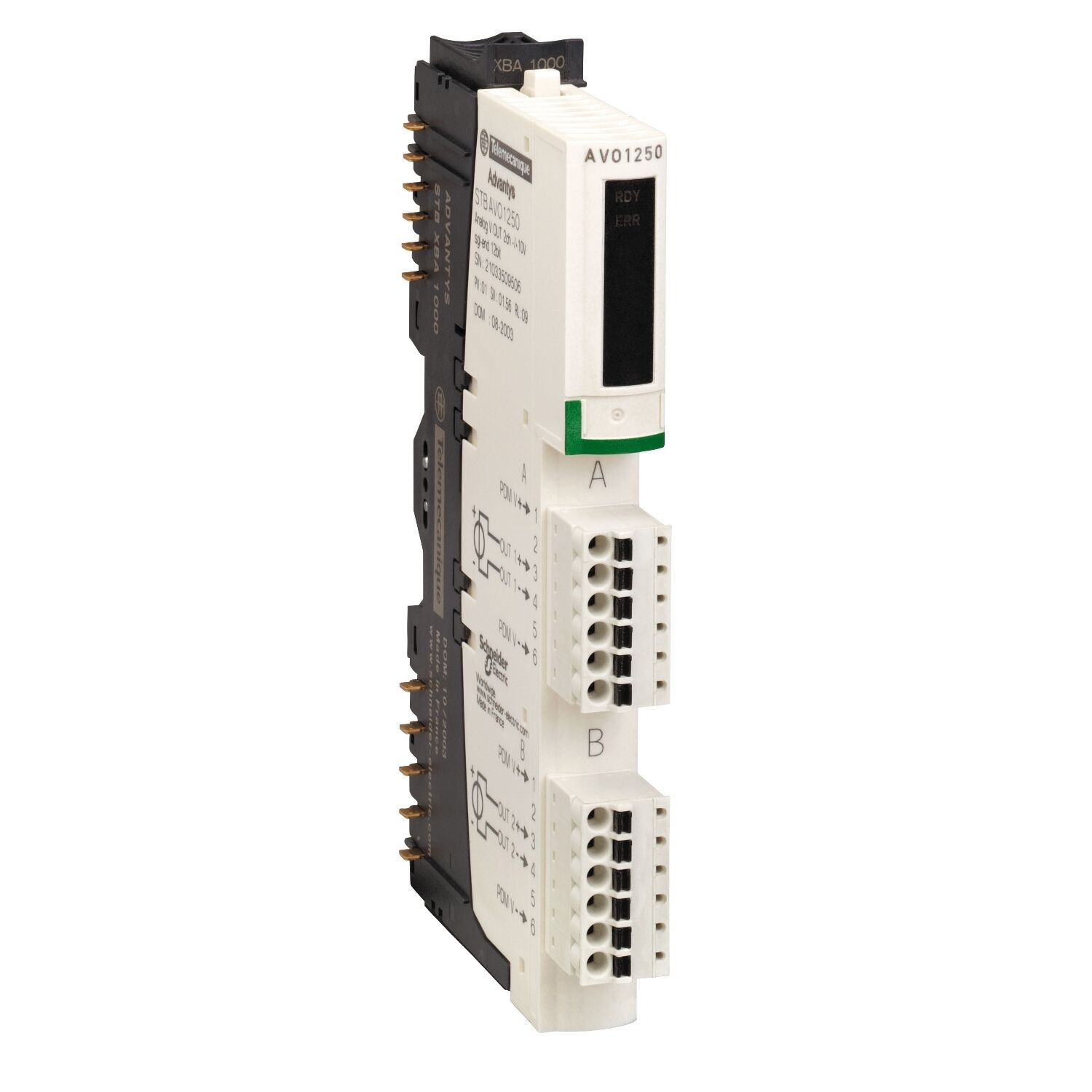 Schneider Electric STBAVO1250K Standart Analog Çıkış Kiti Stb - +/- 10 V - 2 Ç - 12 Bit