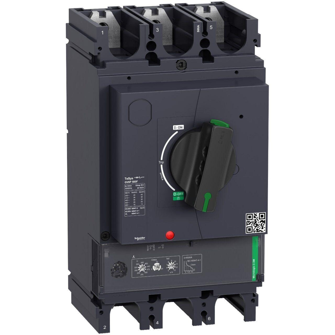 Schneider Electric GV6P500F TeSys GV6 Motor Devre Kesici Termik Many. 500A 36kA