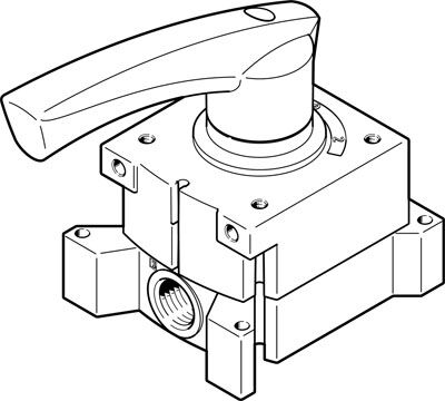 Festo 3488204 VHER-H-B43C-G18 Kol kumandalı valf