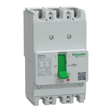 Schneider Electric G12F3F20 GoPact Şalter 125F 30kA AC 3P3D 20A Sabit