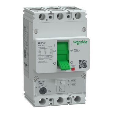Schneider Electric G20F3A200 GoPact Şalter 200B, 3P3D 36kA AC 200A TMD Ayar Sahalı