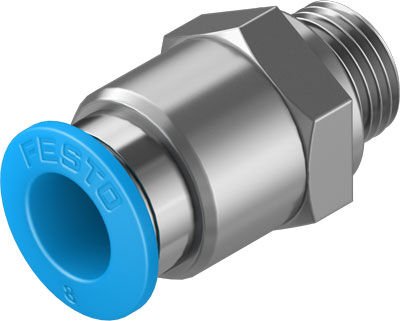 Festo 186098 QS-G1/8-8 Otomatik bağlantı rakoru