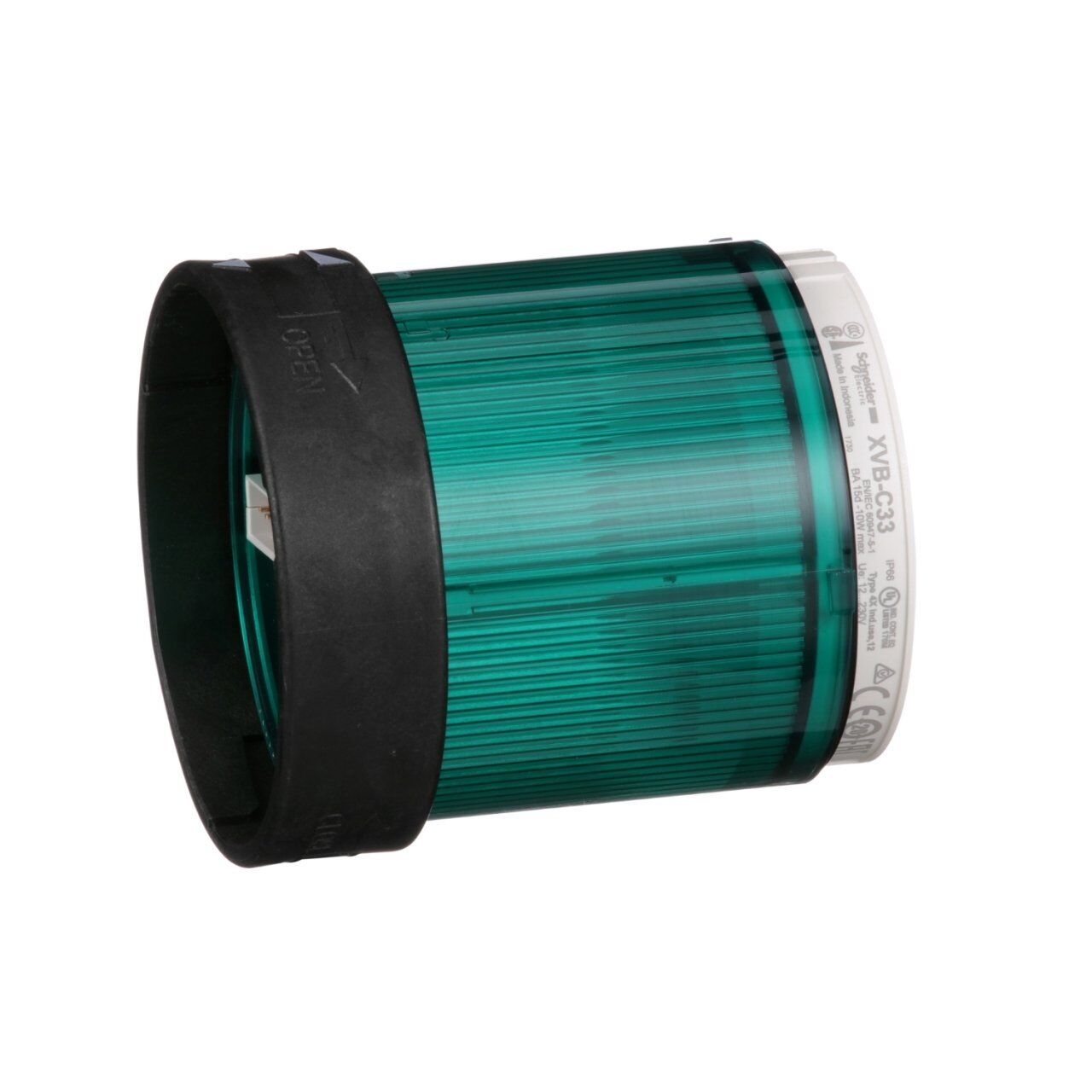 Schneider Electric XVBC33 Işıklı kolon - 250V 10W sabit yeşil