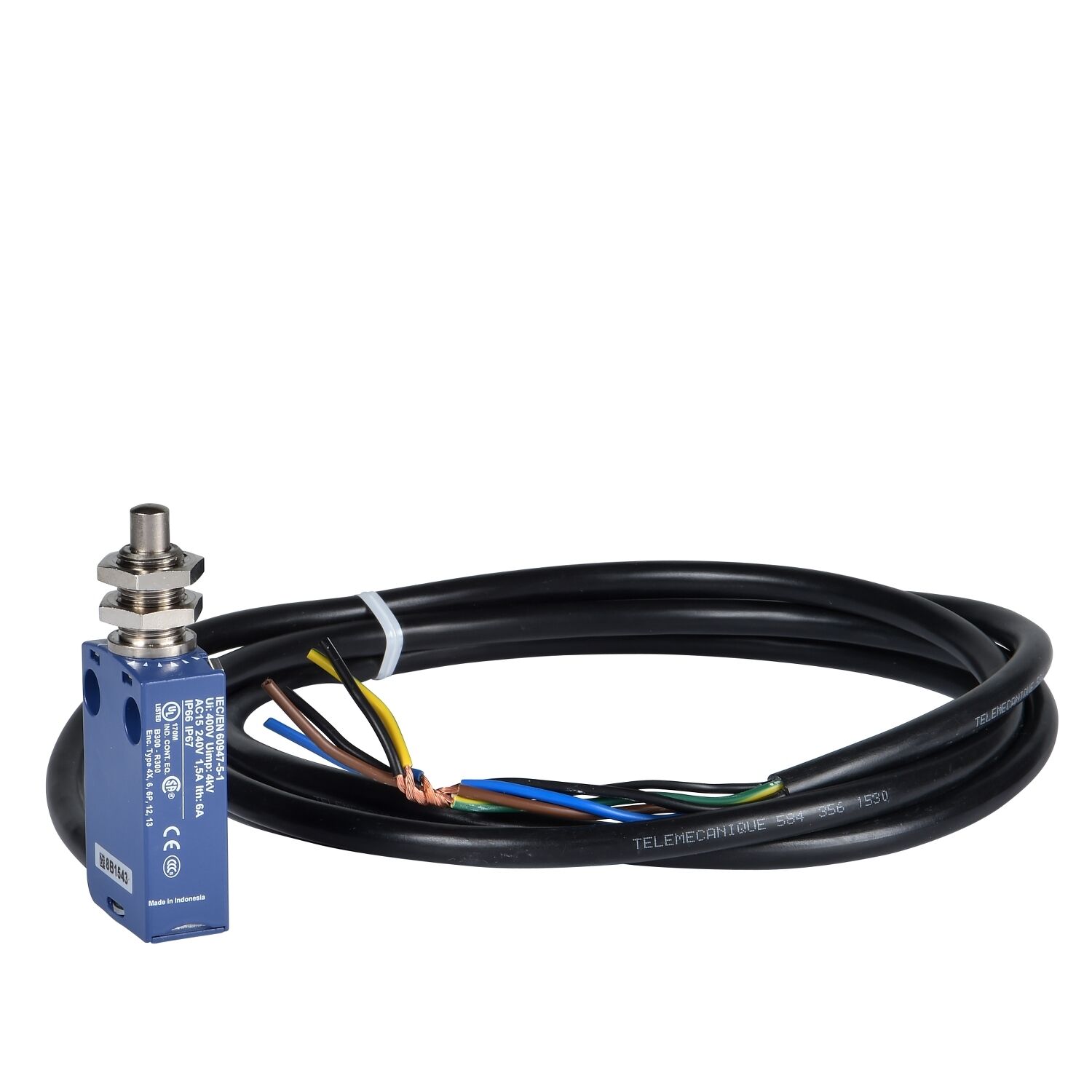Telemecanique Sensors XCMD21F0L1 Limit Anahtarı Xcmd - M12 Metal Pim - 1Nk+1Na - Ani - 1 M