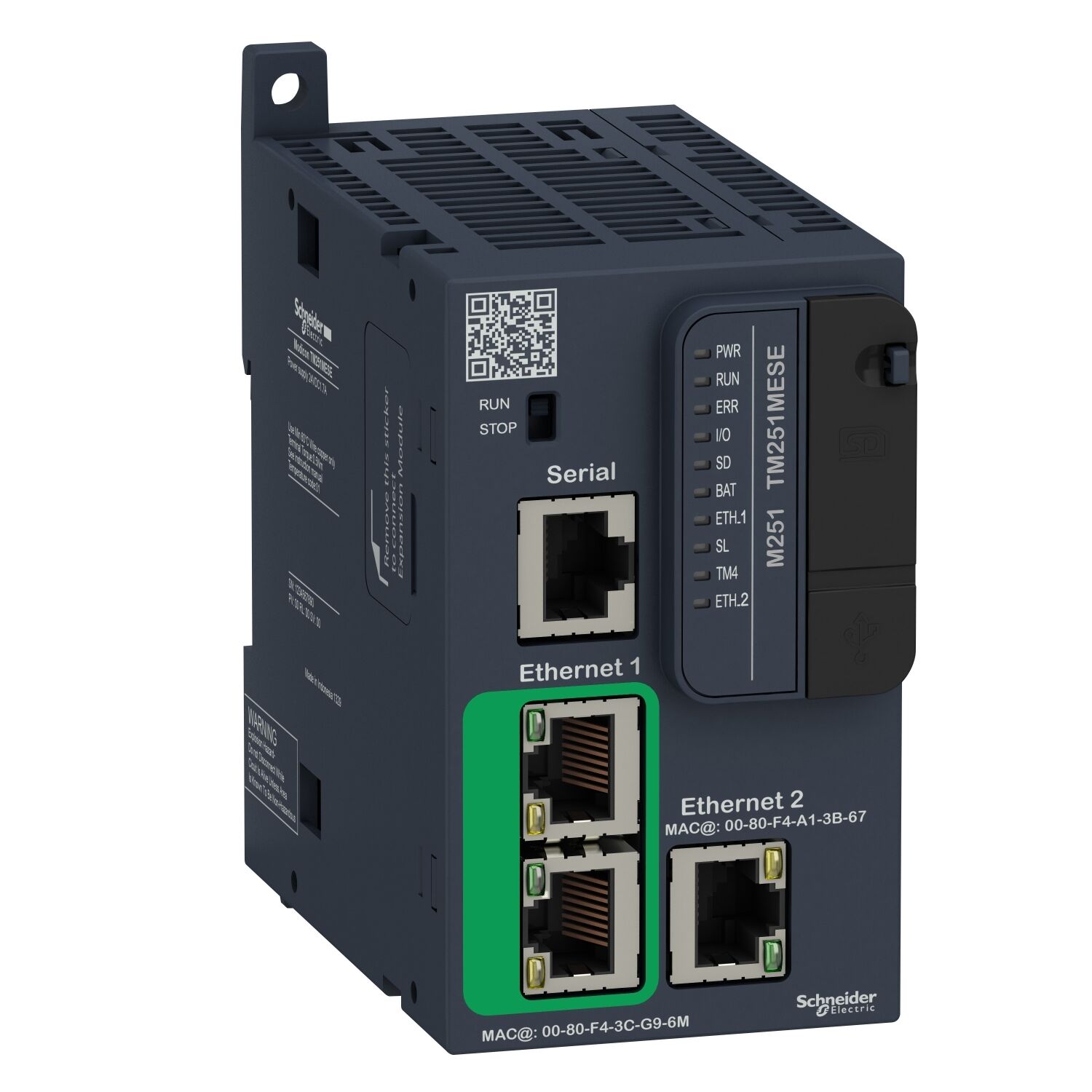 Schneider Electric TM251MESE M251 Kontrolör 2X Ethernet
