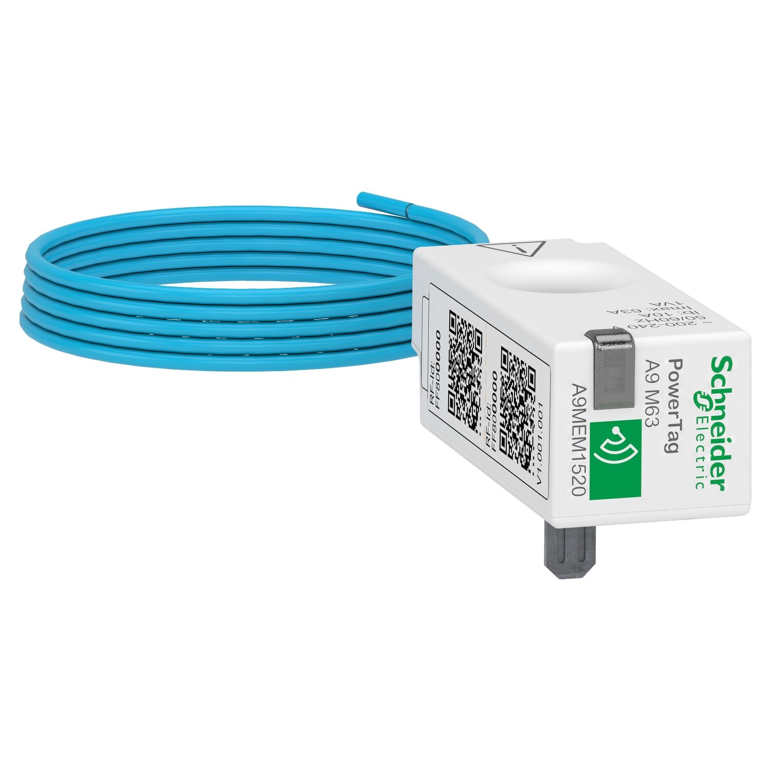 Schneider Electric A9MEM1520 Enerji Sensörü, Powertag Monoconnect 63A 1P+Wire Üst Ve Alt Konum