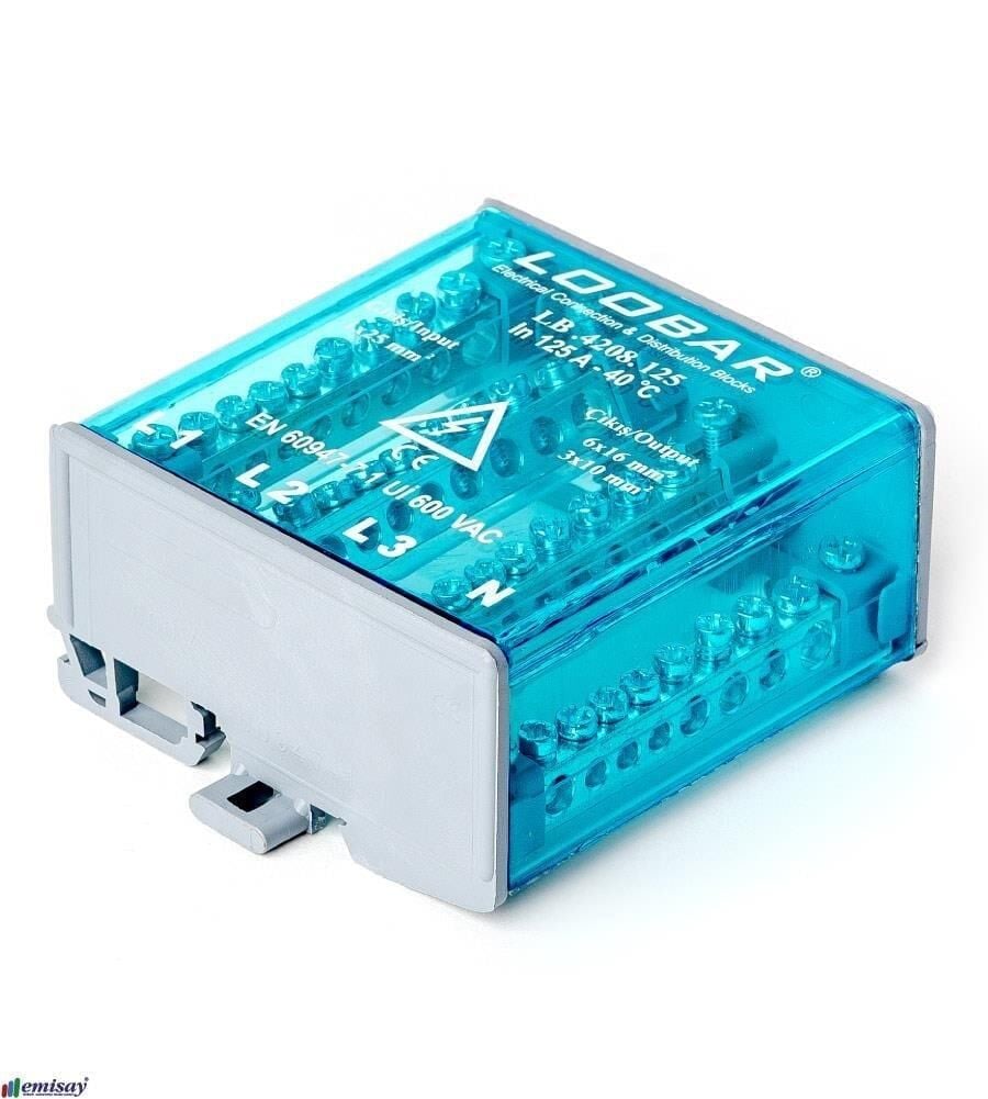 Loobar LB.4208.125-125A 4P 2/6 Bara Dağıtım Seti