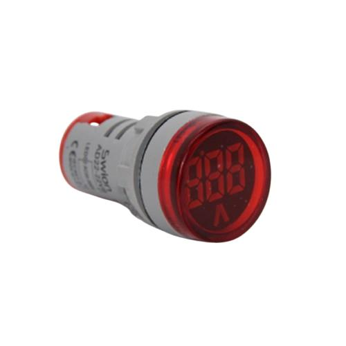 Swion AD22-22VM Kırmızı Dijital Voltmetre 5-60 VDC