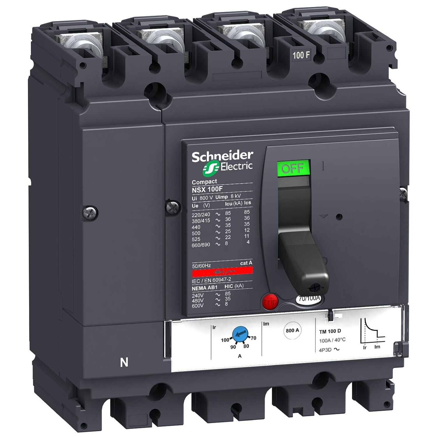 Schneider Electric C10F6TM063 Nsx100F Tm63D 36Ka
