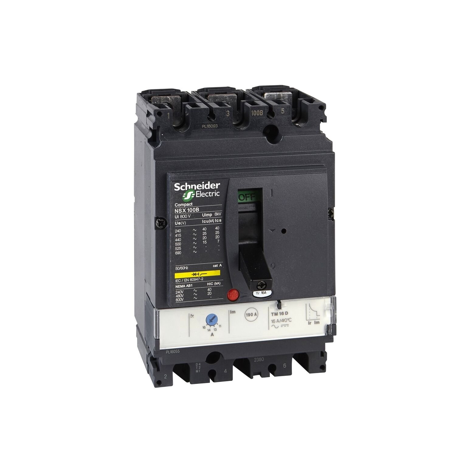 Schneider Electric C10H3TM080 Nsx100H Tm80D 70Ka