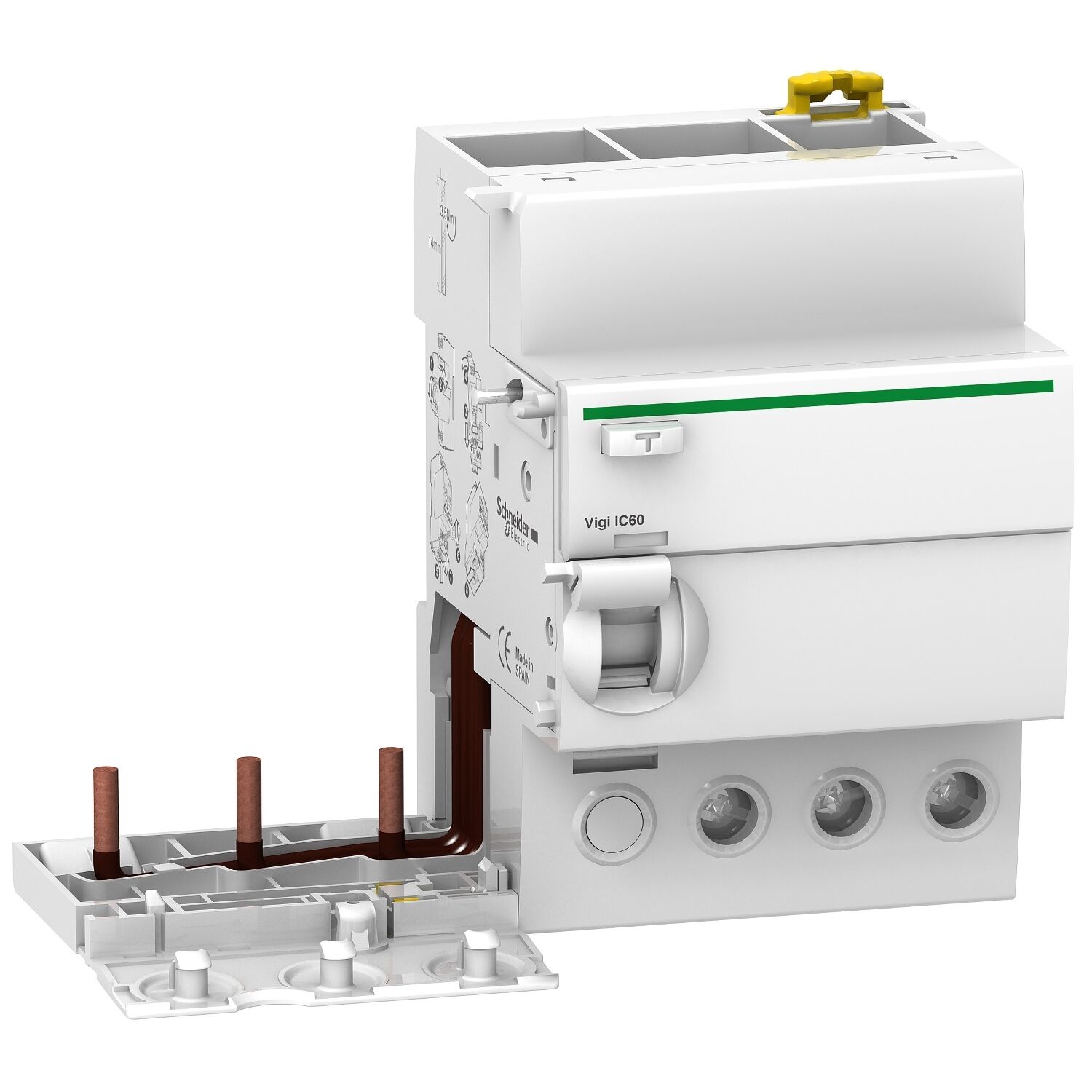 Schneider Electric A9V41363 Vigi İc60 - Toprak Kaçağı Eklenti Bloğu - 3P - 63A - 30Ma - Ac Tip