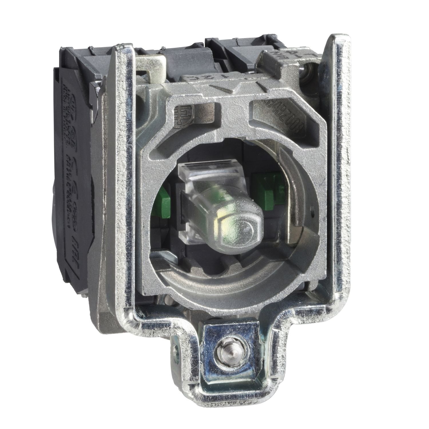 Schneider Electric ZB4BW0M33 Entegre Led'Li 230...240V Gövde/Sabitleme Bilezikli Yeşil Işık Bloğu 2Na