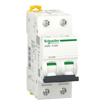 Schneider Electric A9F85232 İc60H - Minyatür Devre Kesici - 2P - 32A - D Eğrisi