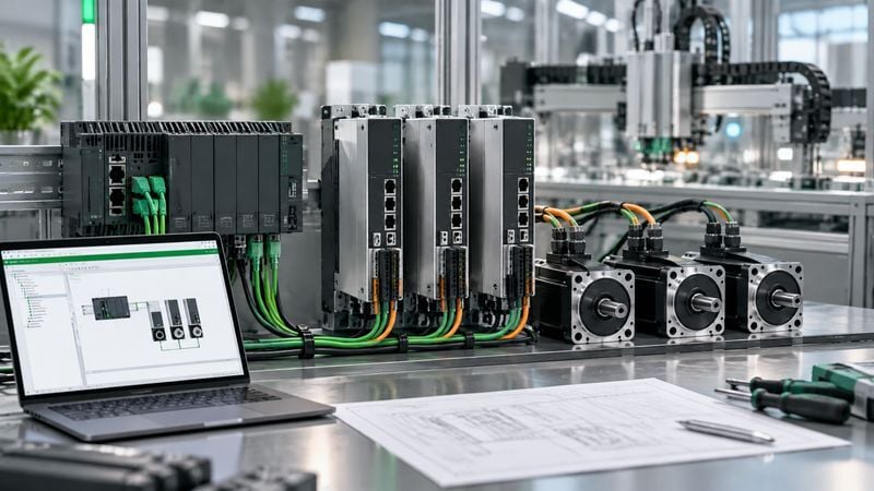Schneider Lexium 18 ve M310 PLC EtherCAT Haberleşme Kurulum Rehberi