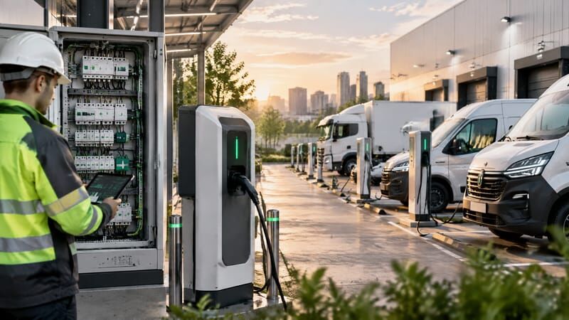 Ticari Araç Şarj İstasyonu Kurulumunda Yük Dengeleme ve Akıllı Enerji Yönetimi Rehberi