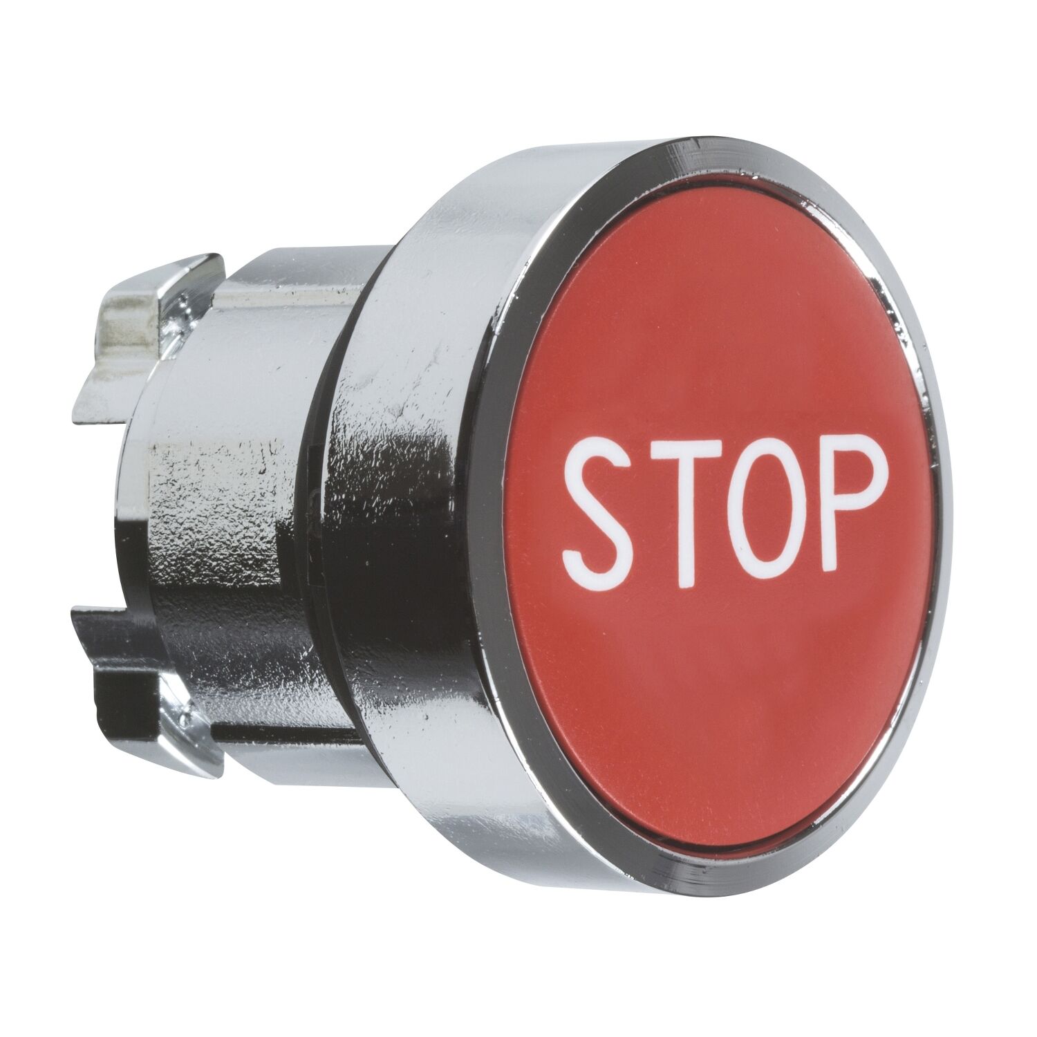 Schneider Electric ZB4BA434 Kırmızı Sıva Altı Basmalı Düğme Başlığı Ø22 Yaylı Dönüş ''Stop''