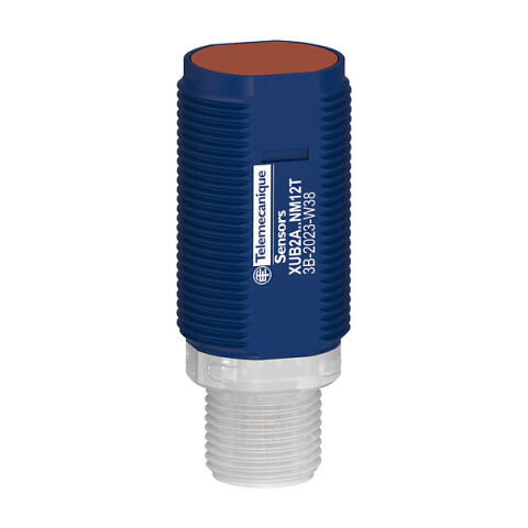 Telemecanique Sensors XUB2AKXNM12T Fotoelektrik sensörler XU, Fotoelektrik sensör, Silindirik, Plastik, Geçiş ışınlı, Verici, Smax 30m, Konnektör M12