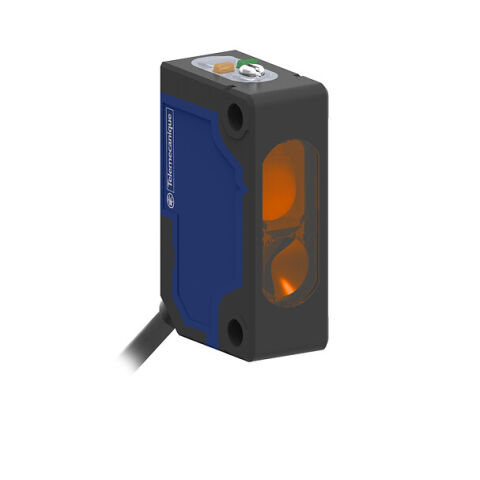 Telemecanique Sensors XUM8APXBL2 Fotoelektrik sensörler XU, minyatür, arka plan bastırma, Smax=0,30 m, PNP, kablo 2 m