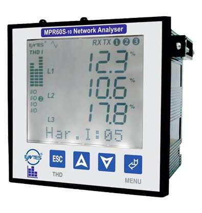 Entes MPR-63-42 96X96Mm 85-265 Vac/Dc Rtc Alarmlı Modbuslı Şebeke Analizörü M1395
