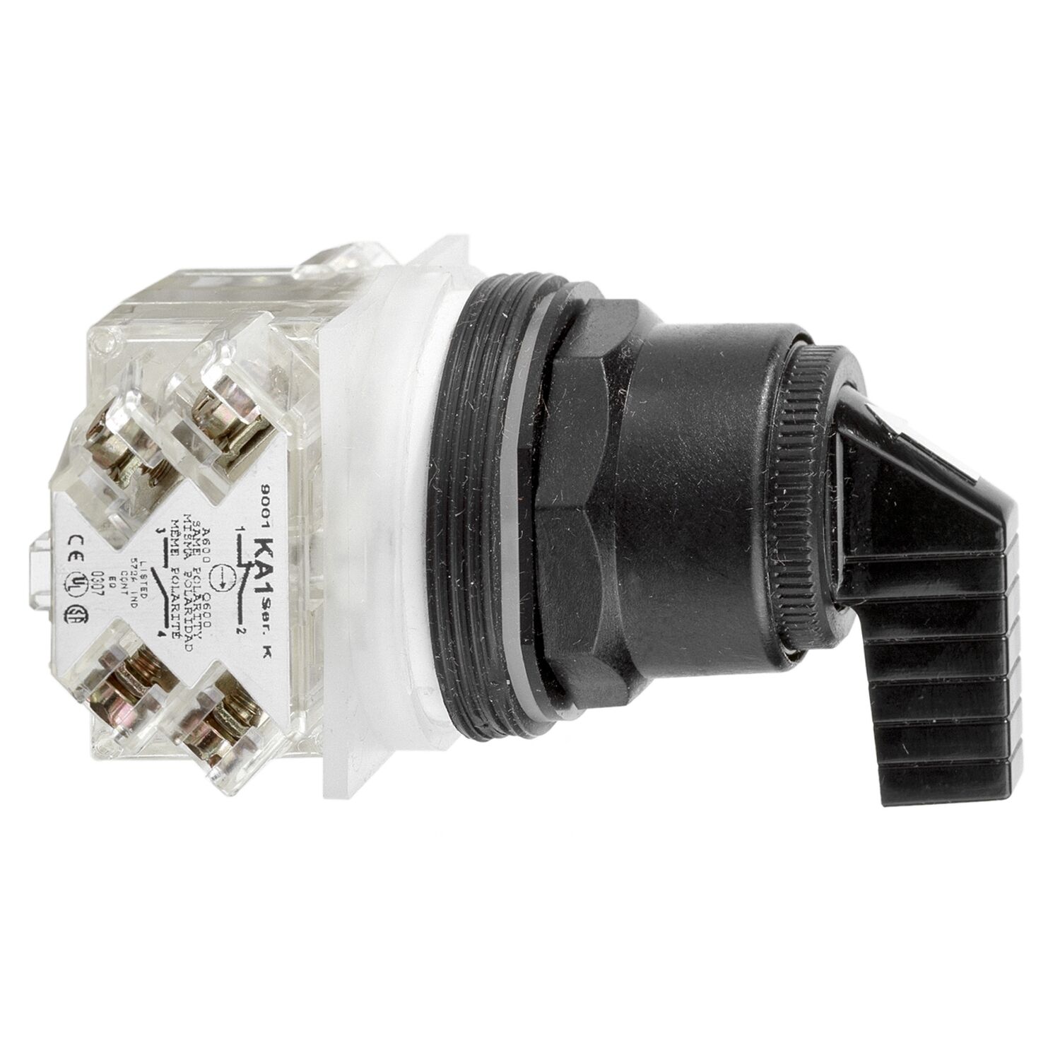 Schneider Electric 9001SKS53FB Mandal Buton Ø 30 - 3 Konum - Yaylı Dönüş, Merkeze Centre - Kontak Olmadan