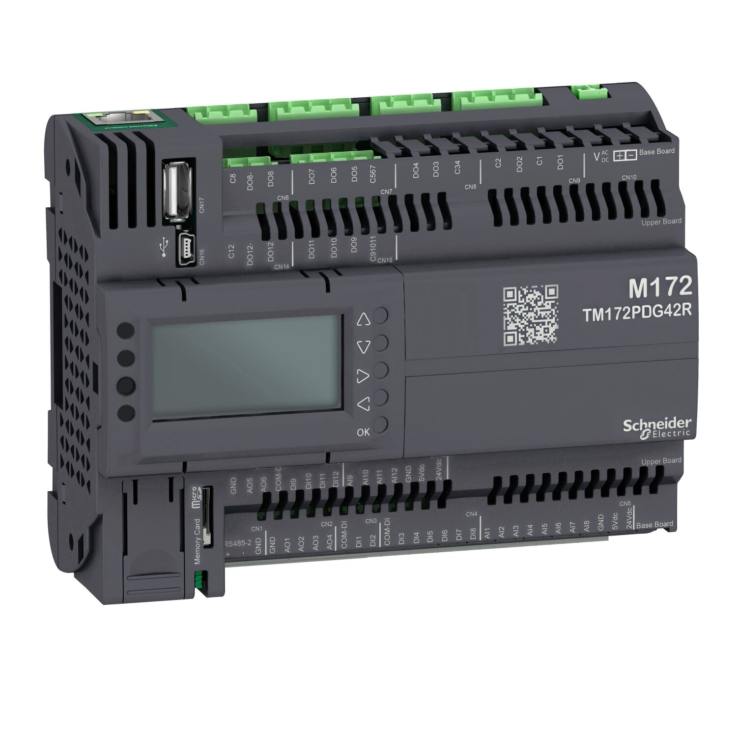 Schneider TM172PDG42R Modicon M172 Performans Ekranı 42 I/O, Ethernet, Modbus