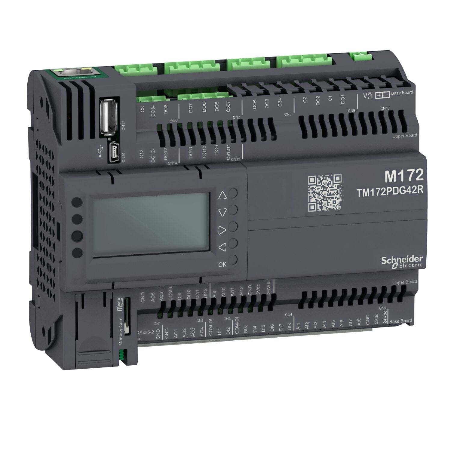 Schneider TM172PDG42R Modicon M172 Performans Ekranı 42 I/O, Ethernet, Modbus