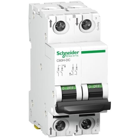 Schneider Electric A9N61522 Minyatür Devre Kesici - C60H - 2 Kutup - 2 A - C Eğrisi