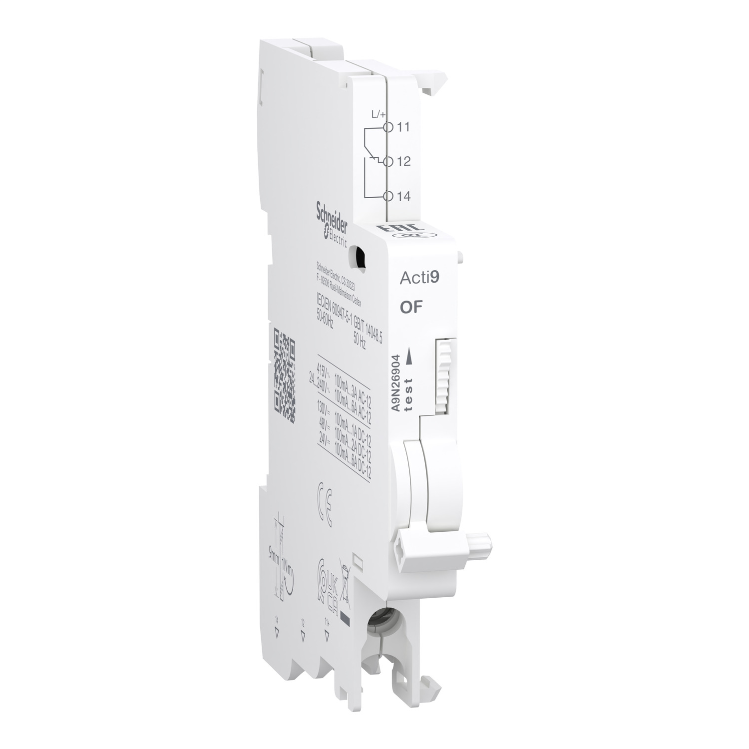 Schneider A9N26904 Yardımcı AK kontağı Acti 9