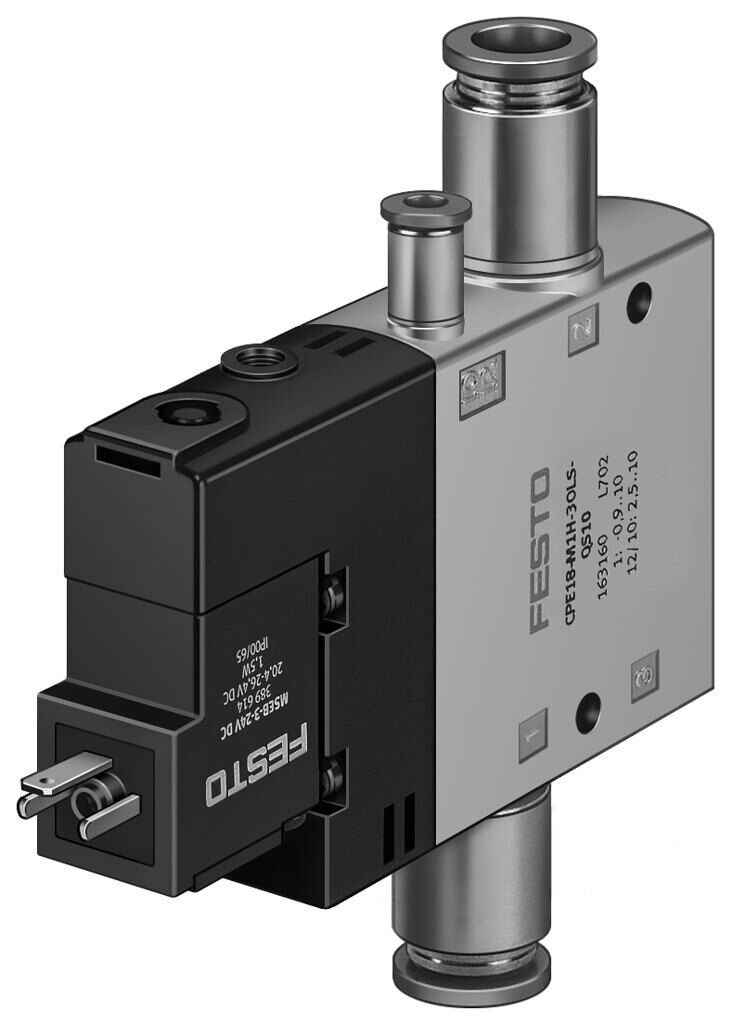 Festo 163853 CPE24-M3H-3GLS-QS-12 Selenoid valf