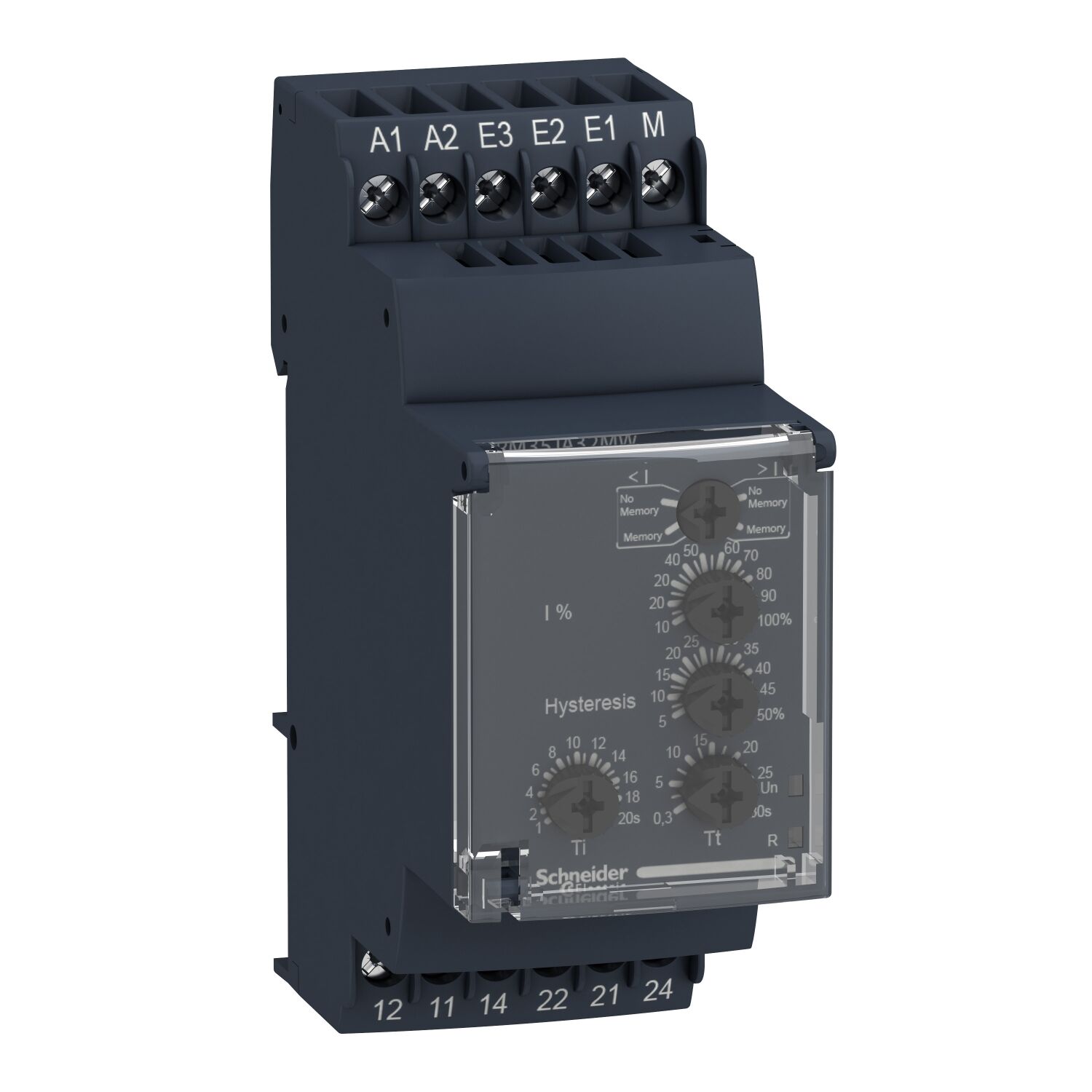 Schneider RM35JA32MW Akım Kontrol Rölesi 5A, 2Co, Aşırı Akım veya Düşük Akım Algılama, 0,15.....15A, 24.....240V AC DC