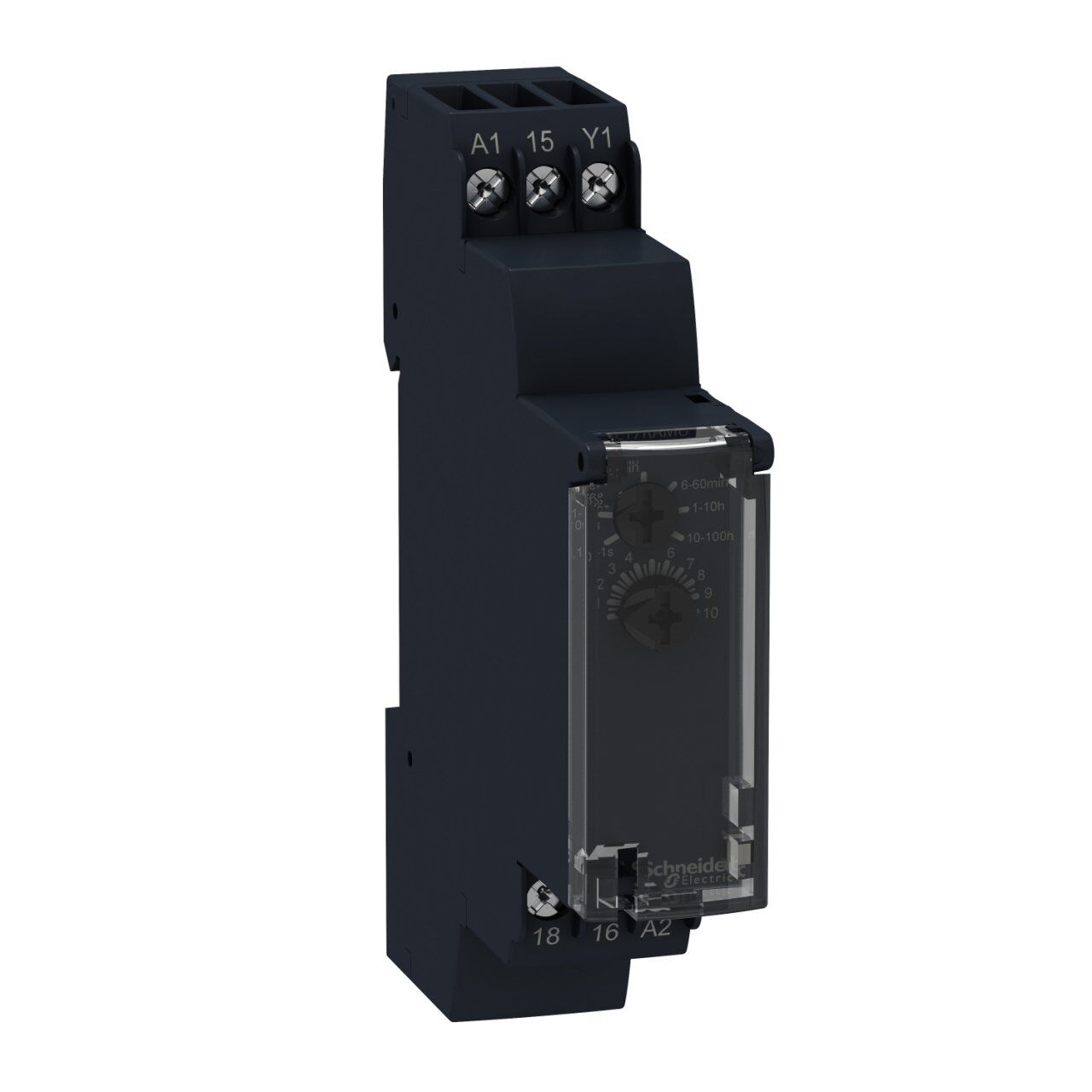 Schneider Electric RE17RAMU Çekmede Gecikme Zaman Rölesi 24VDC & 24-240 VAC  0,1 sn – 100saat  8 A