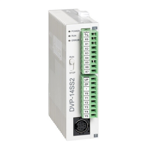 DVP14SS211R Delta 8 Giriş 6 Röle Çıkış 24VDC Modbuslı Plc