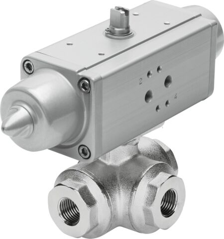 Festo 1915746 VZBA-1/2''-GGG-63-32T-F0304-V4V4T-PS30-R- Pnömatik aktuatörlü küresel vana