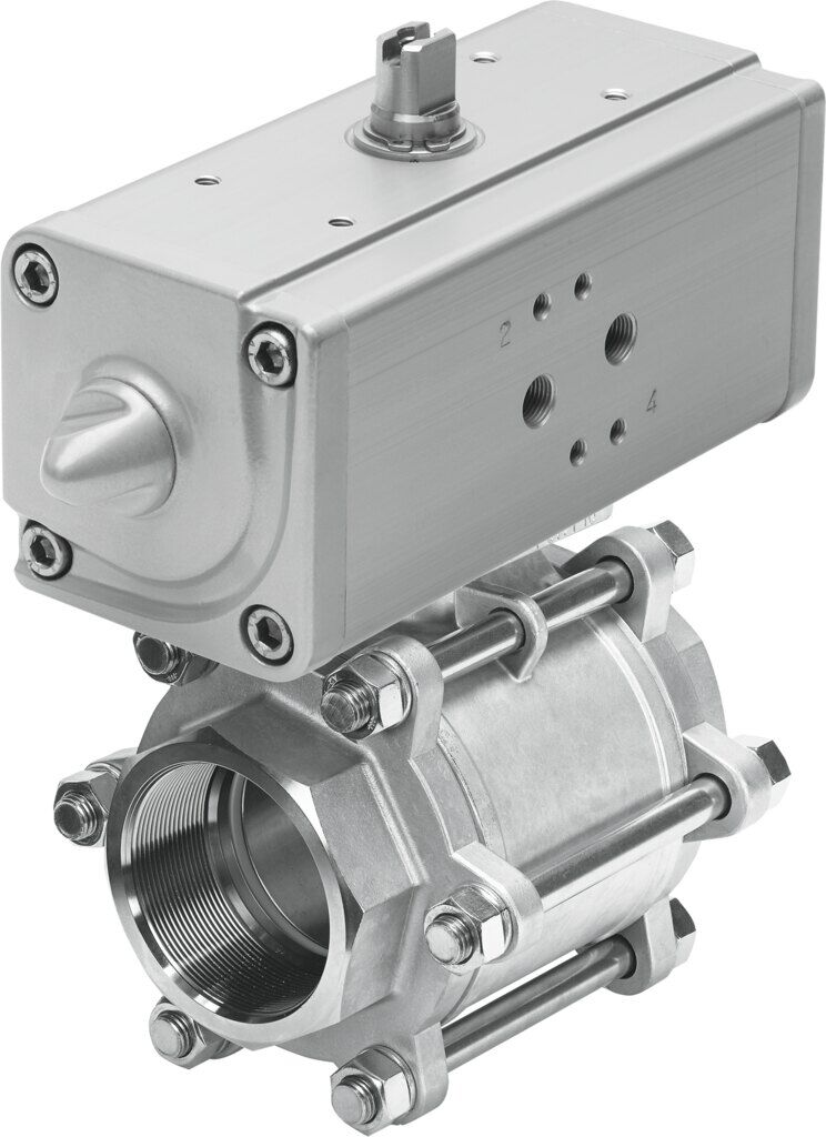 Festo 1809660 VZBA-3''-GG-63-T-22-F0710-V4V4T-PP180-R-9 Pnömatik aktuatörlü küresel vana