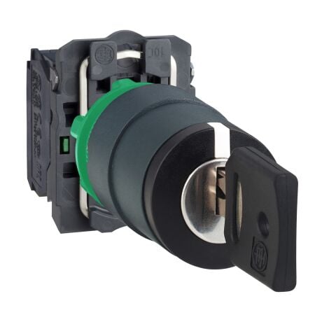 Schneider Electric XB5AG33 Mandal Buton Ø22 3 Konumlu Sabit 2Na Ronis 455