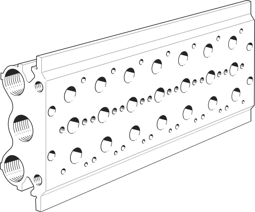 Festo 15866 PRS-1/4-7-B Manifold blok
