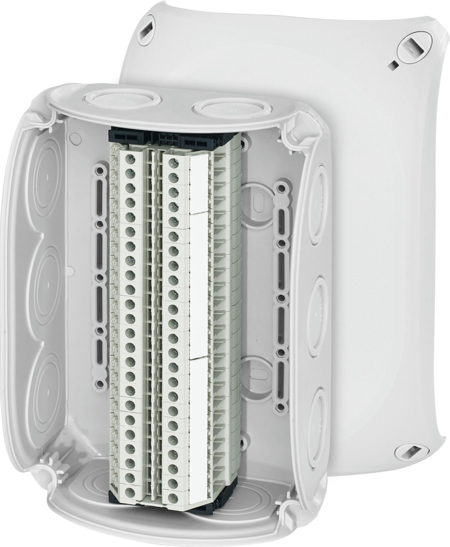 Hensel RK 1024 T 180x130x77    Buat; IP66, IK07, PP, H/S F, FR, Elastik Membran, RAL 7035 (Gri), 24 Kutuplu/2x0.5-4mm²/ Cu