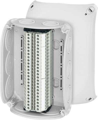 Hensel RK 1024 T 180x130x77    Buat; IP66, IK07, PP, H/S F, FR, Elastik Membran, RAL 7035 (Gri), 24 Kutuplu/2x0.5-4mm²/ Cu