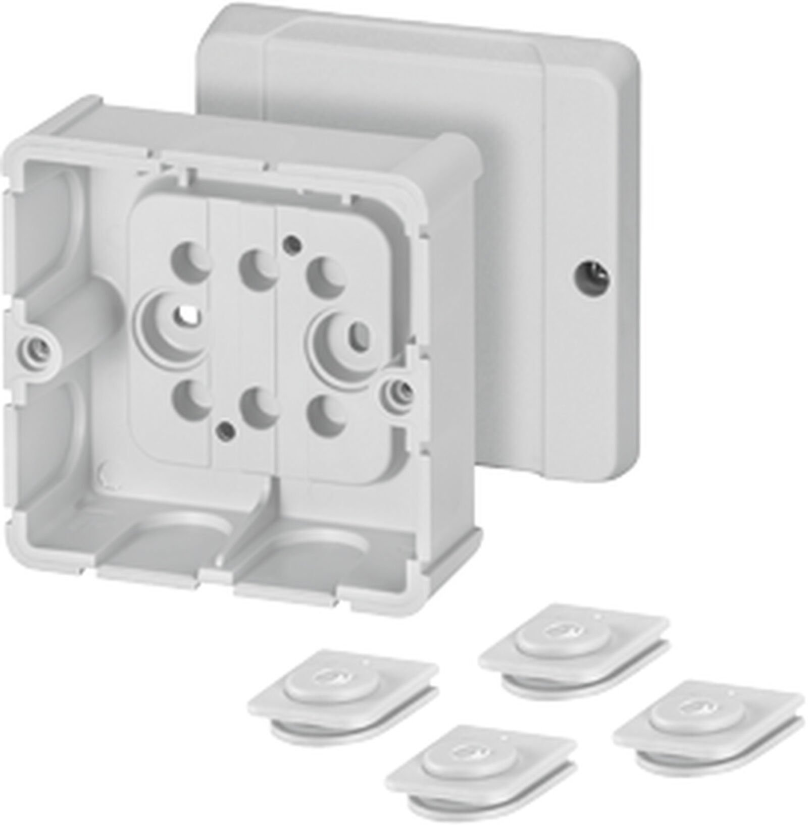 Hensel DP 9020 88x88x49    Buat; IP54, IK07, PP, H/S F, FR, Elastik Membran, RAL 7035 (Gri)