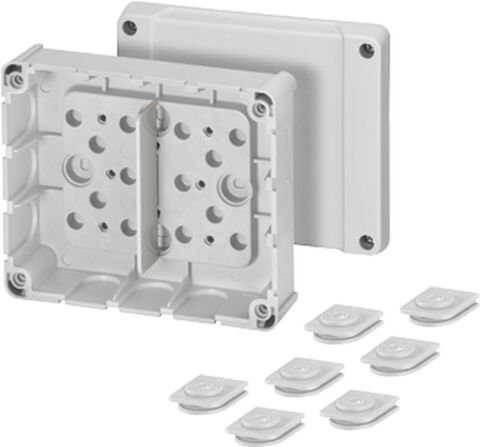 Hensel DP 9220 139x119x49    Buat; IP54, IK07, PP, H/S F, FR, Elastik Membran, RAL 7035 (Gri)