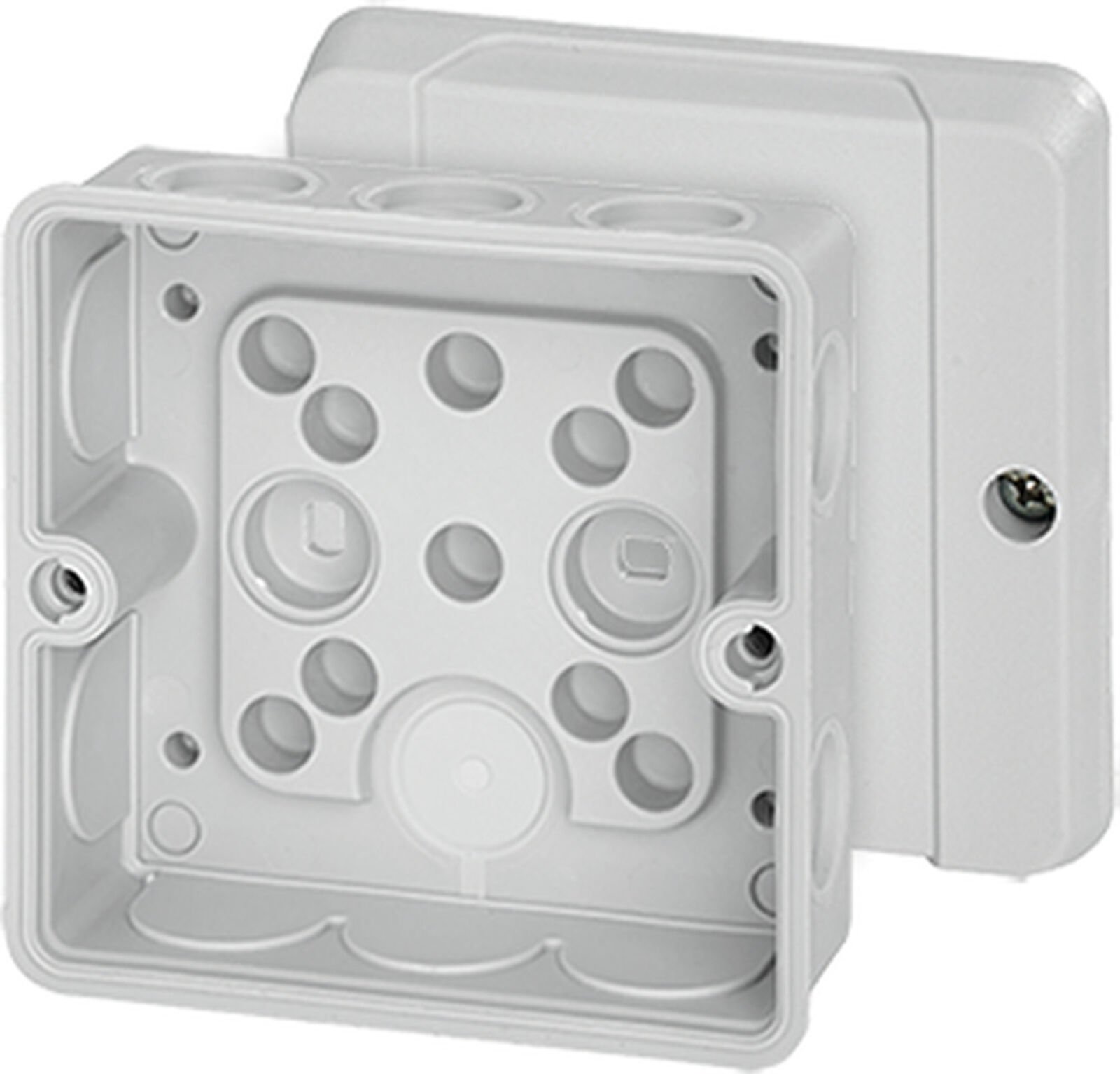Hensel DE 9320 Z 88x88x47    Buat; IP55, IK07, PS, H/S F, FR, Elastik Membran, RAL 7035 (Gri)