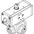Festo 1914786 VZBA-3/8''-GGG-63-32L-F0304-V4V4T-PP30-R- Pnömatik aktuatörlü küresel vana