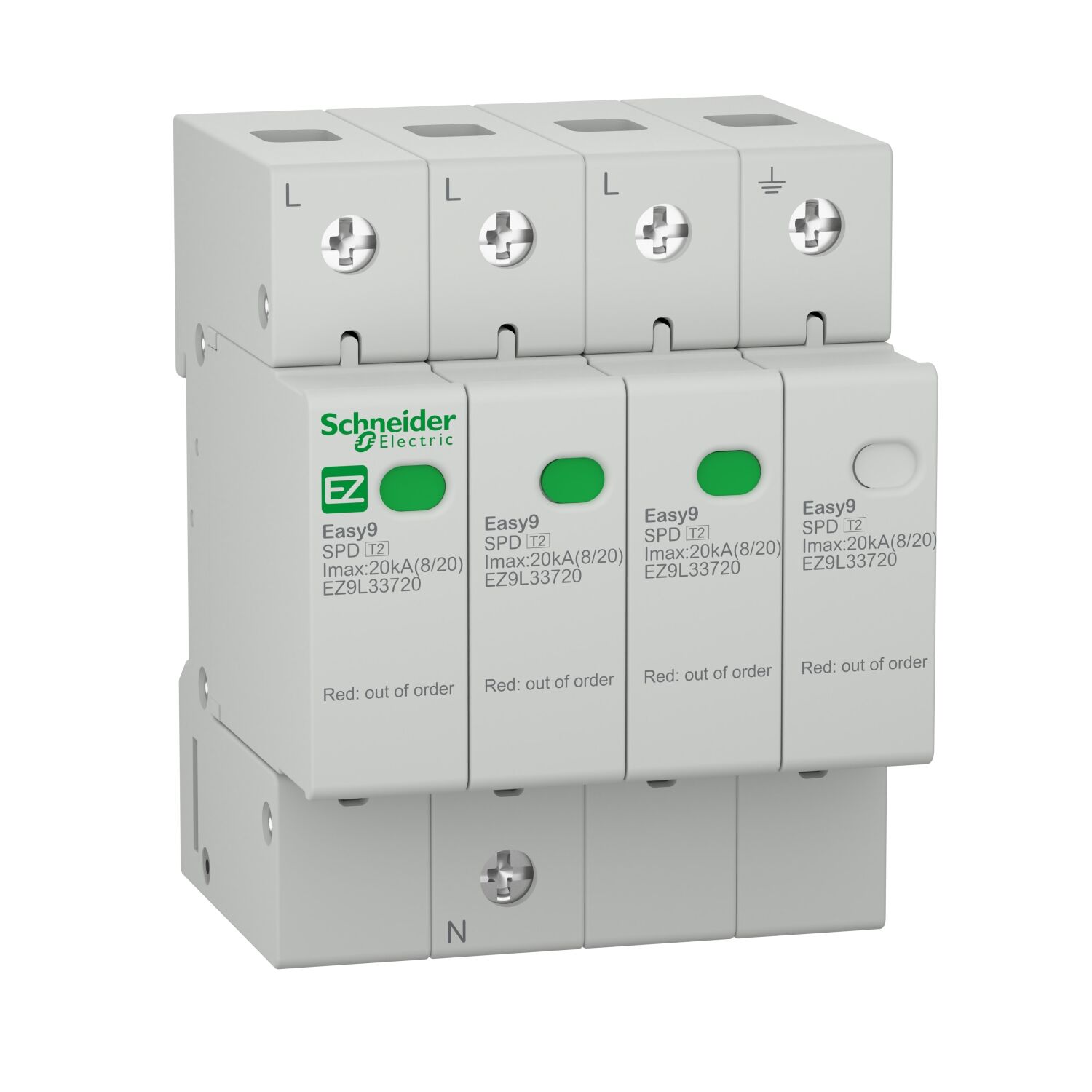 Schneider Electric EZ9L33720 Easy9 Parafudr 3P-N 20Ka