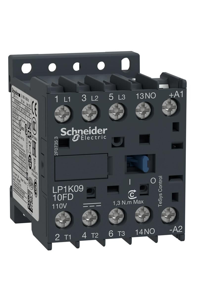 Schneider Electric LP1K0910JD-3P 9A AC3 12VDC 1NA Kontaktör