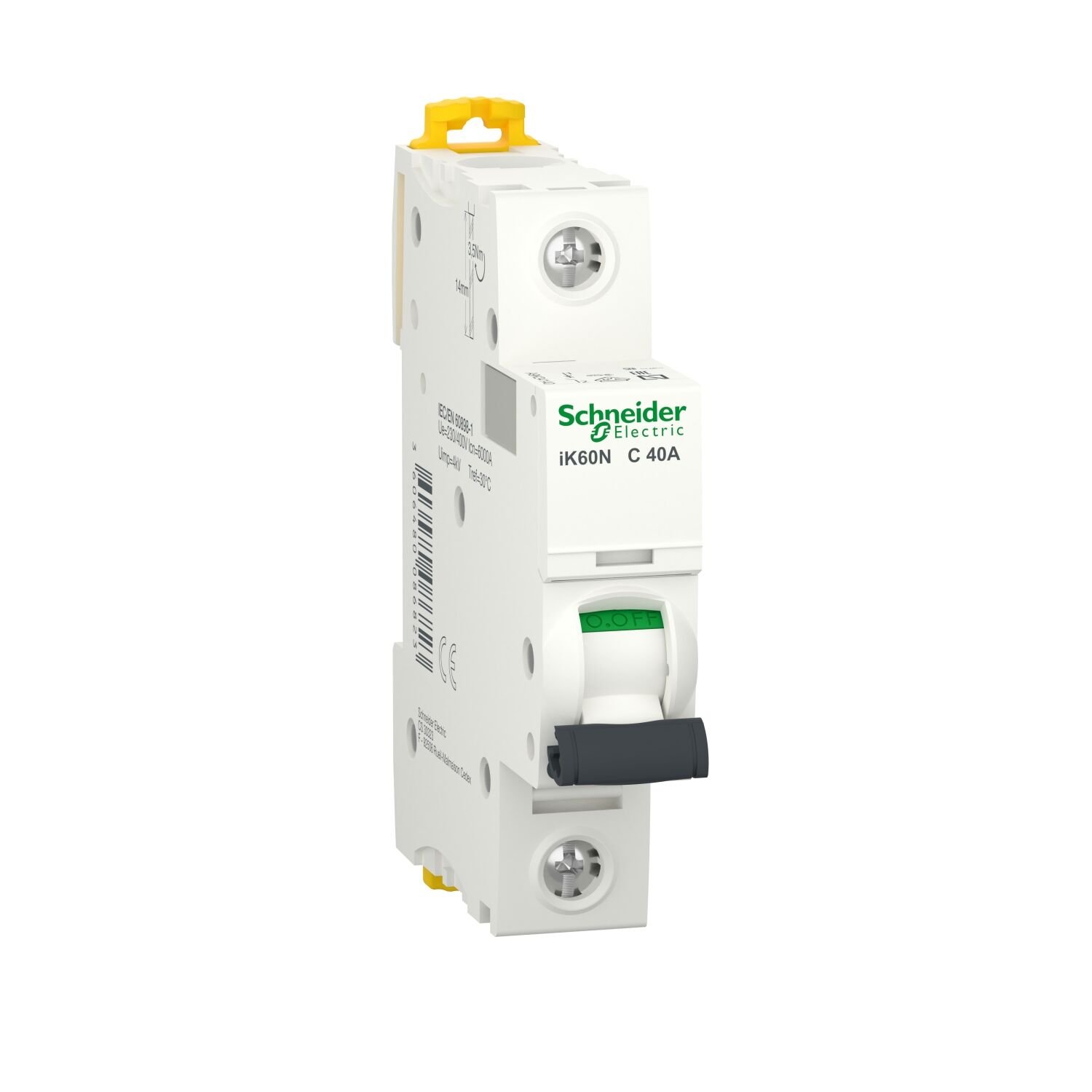 Schneider Electric A9K24140 Minyatür Devre Kesici - İk60N - 1 Kutup - 40 A - C Eğrisi